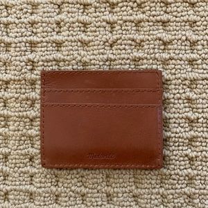 Madewell The Leather Card Case English Saddle